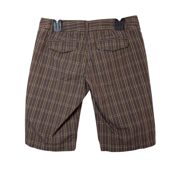 Vintage y2k Women’s Volcom Brown Plaid Shorts - Picture 2 of 5